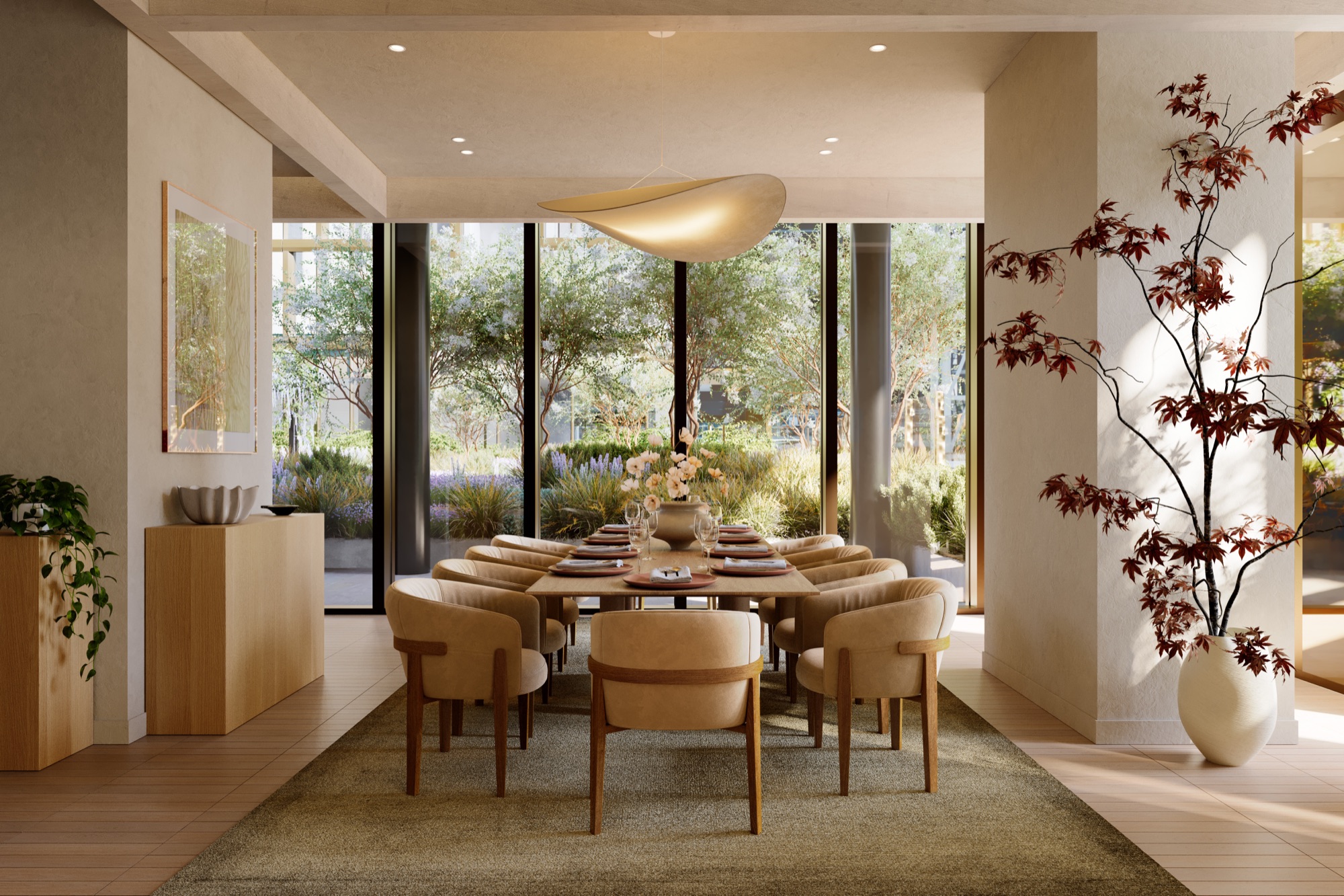 A private dining room