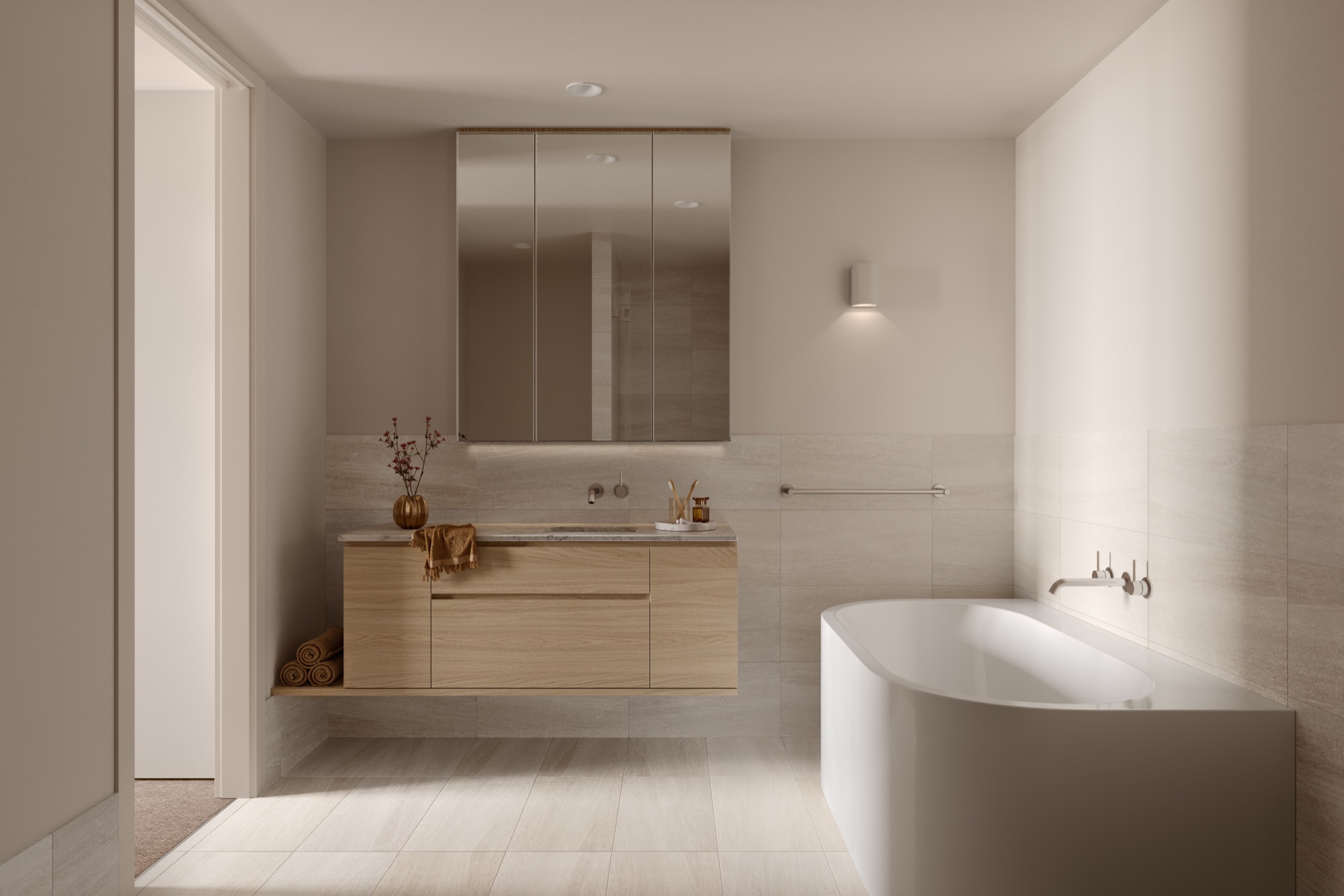 The ensuite in the light scheme