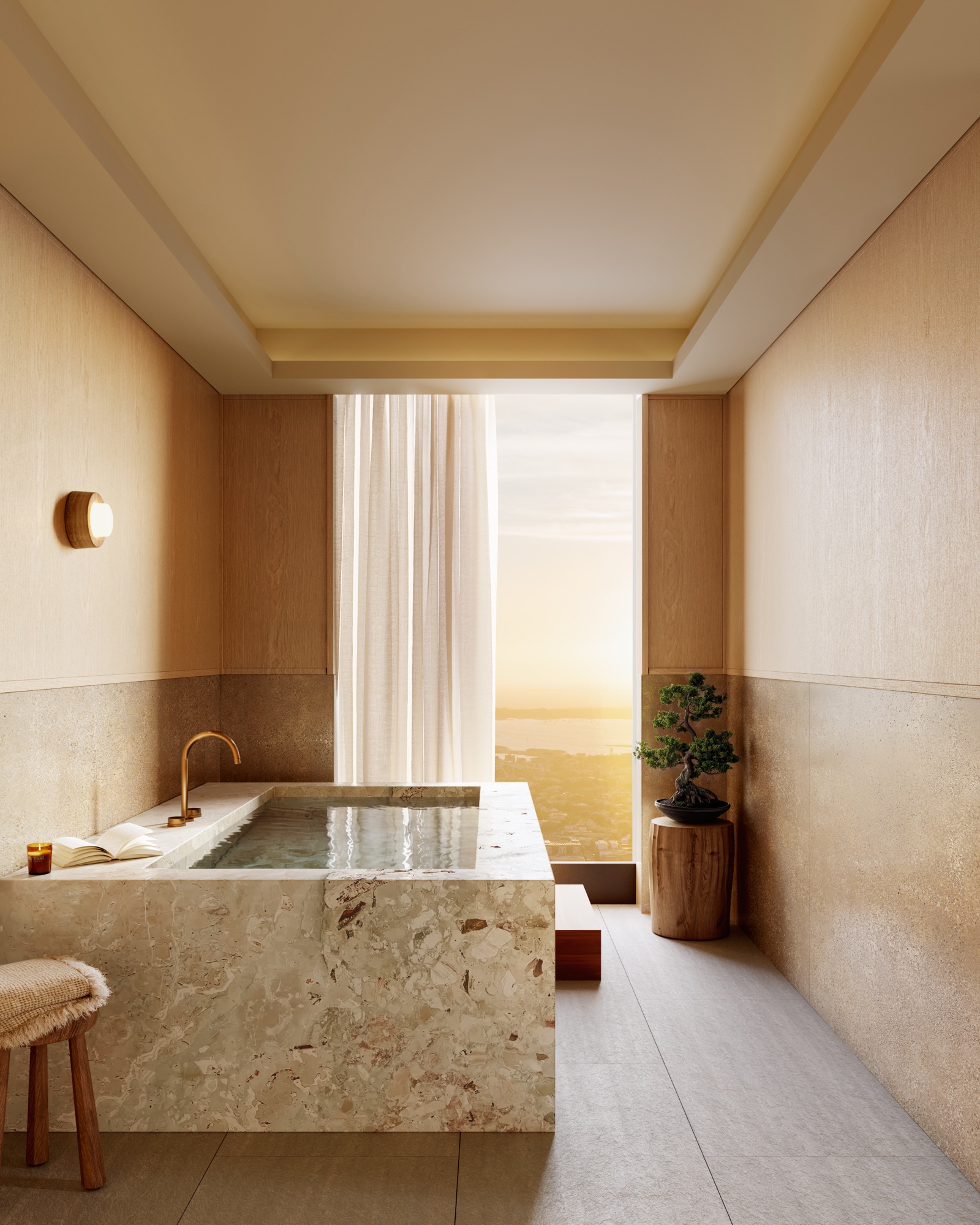 The private spa among the clouds