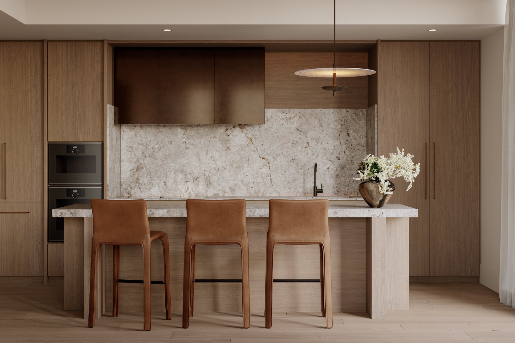 The Alta kitchen in the dark scheme