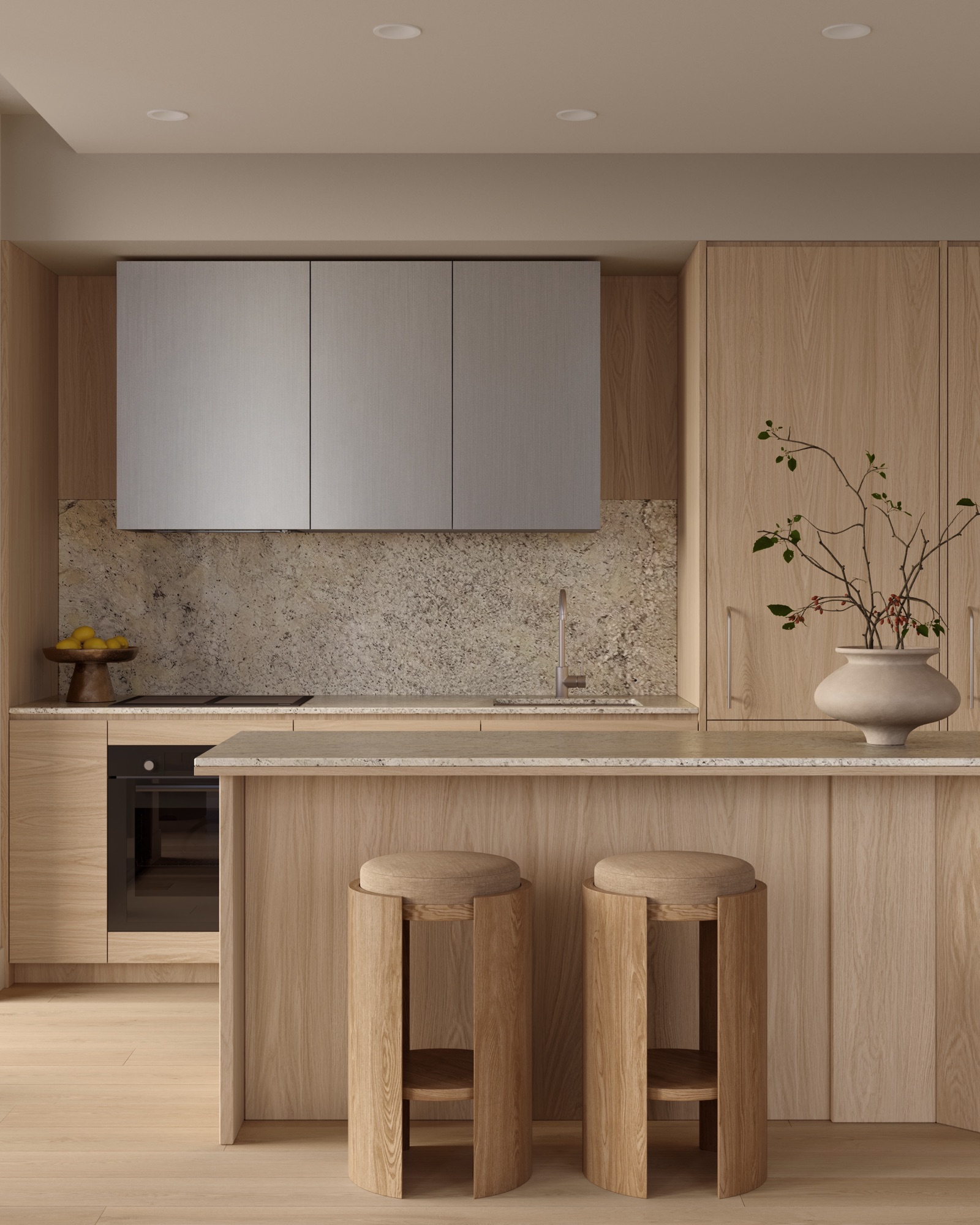 A representative kitchen in the light scheme