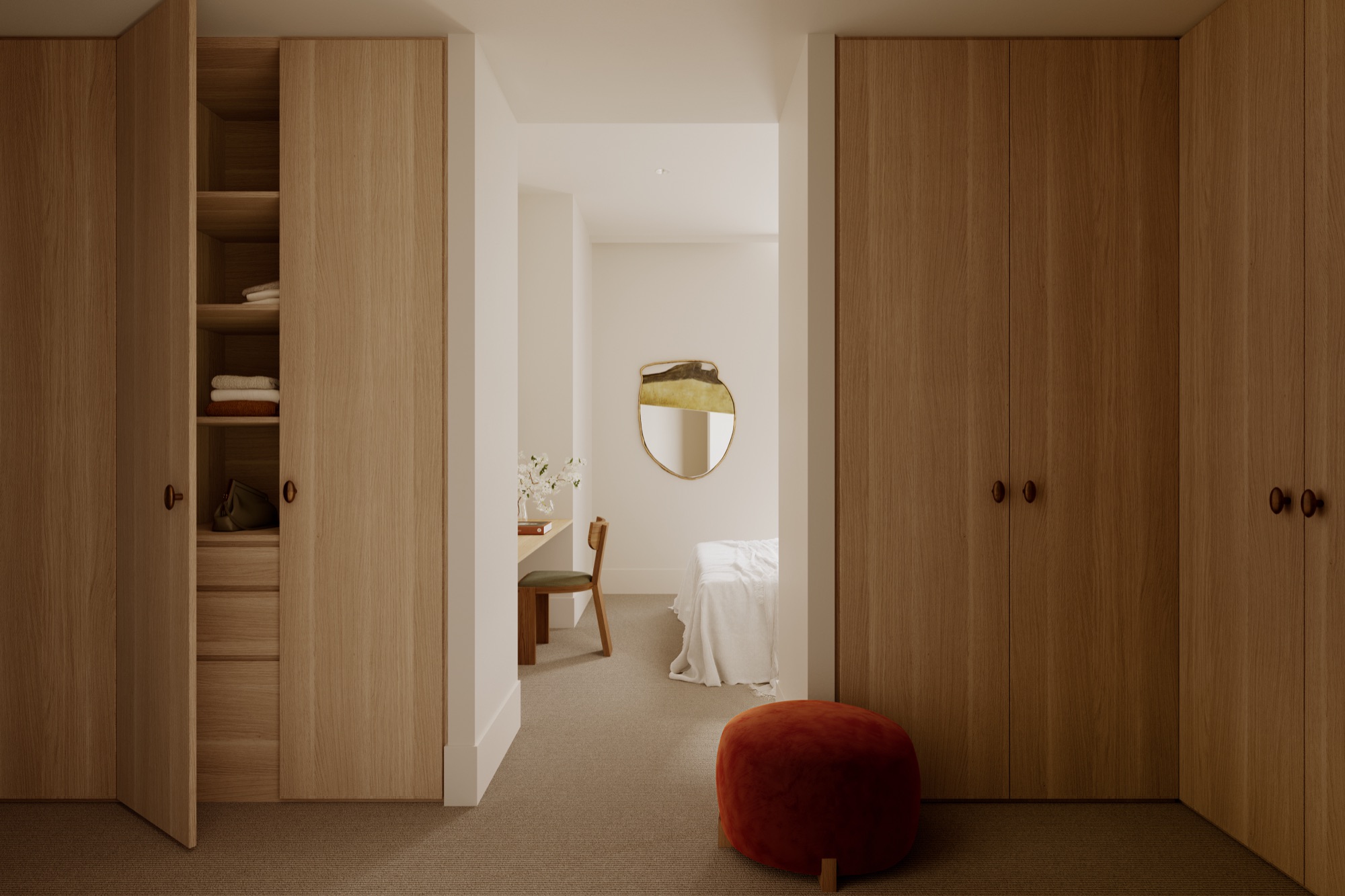 A walk-in robe